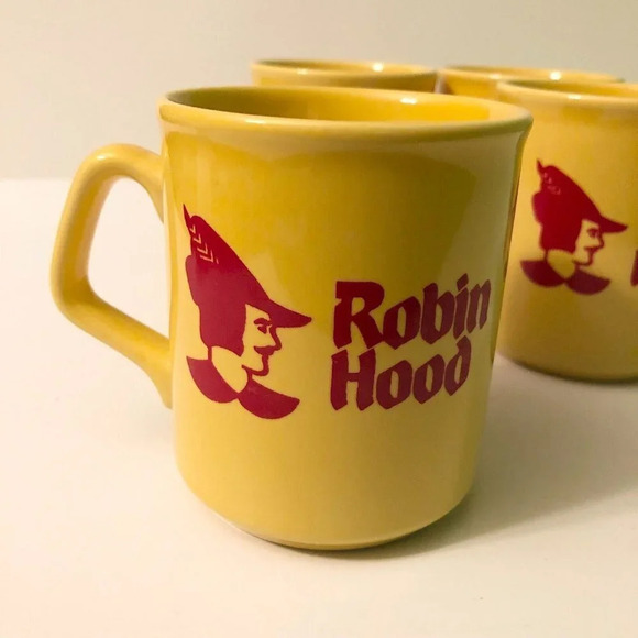 Vintage Lot of 4 Robin Hood Mugs Cups Made in England - Picture 3 of 14